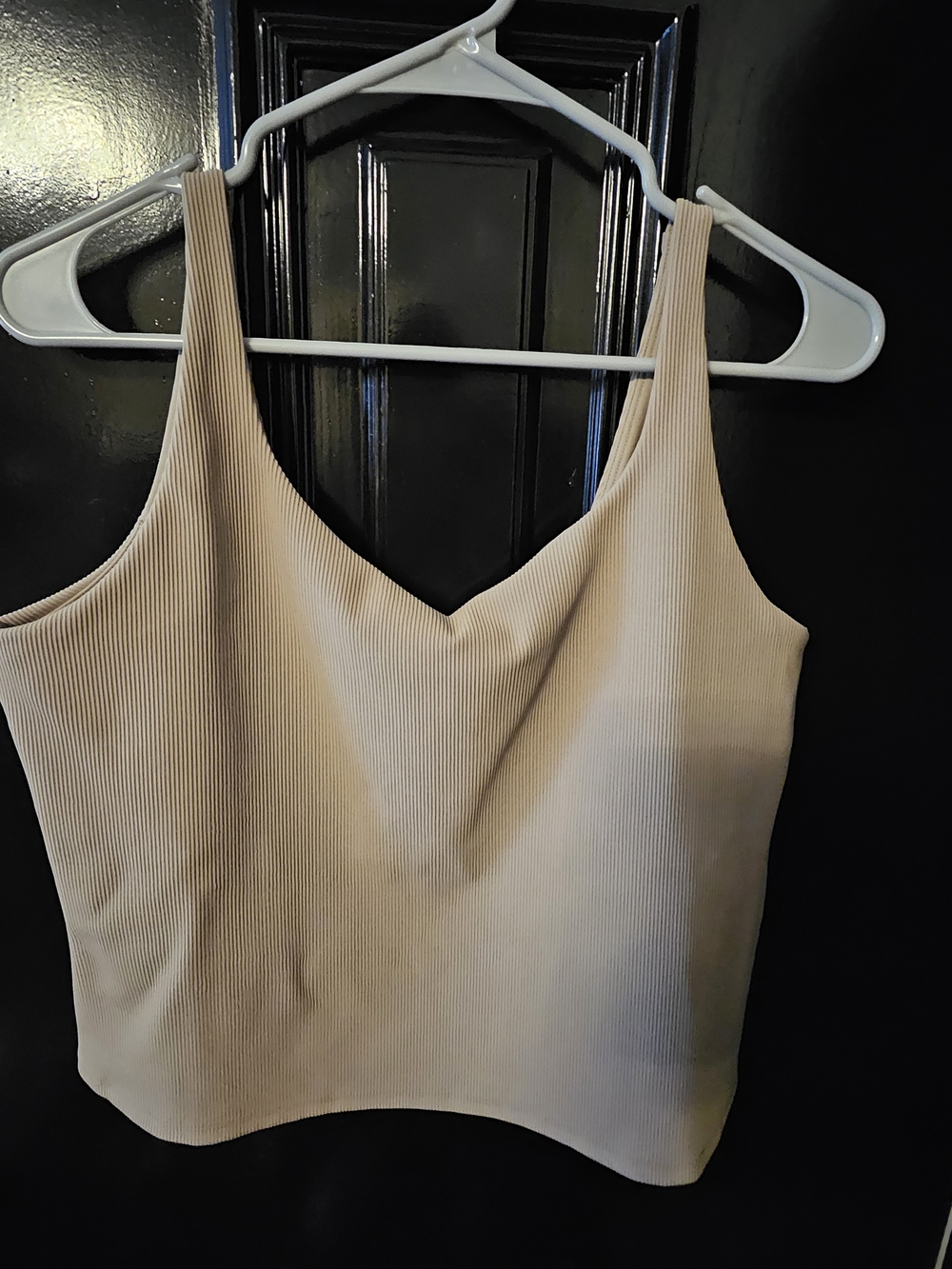SPANX Ribbed Tank Top W/Built In Bra XL